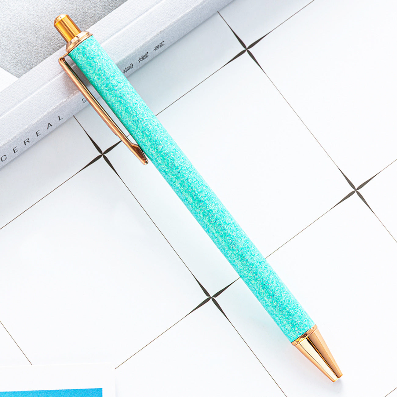 Whoelsale Pens Gold Powder Metal Pen Fashion Office Tools Teacher Gift